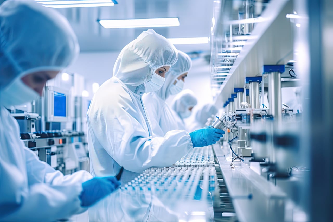 Pharmaceutical Manufacturing illustration